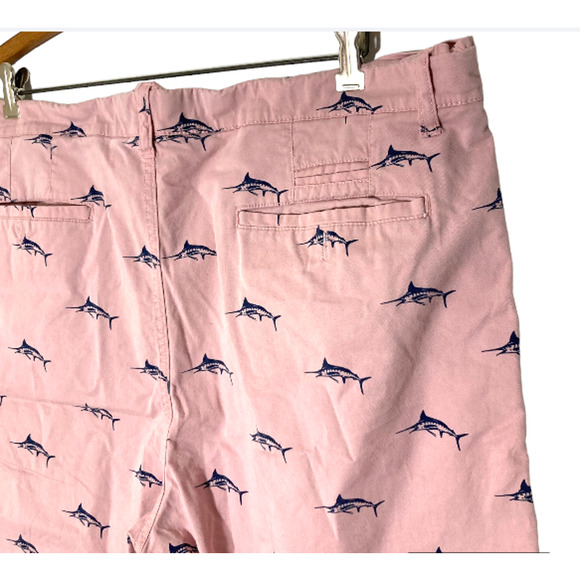 Men's Pink SWORDFISH Chino Shorts - Hudson & Barrow - Size 38 - Picture 6 of 11